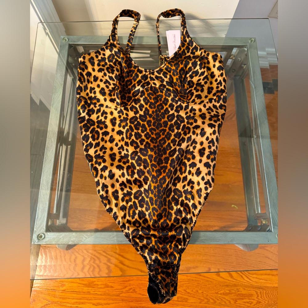 Agent provocateur leopard bodysuit size 4